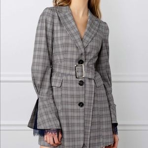 J.ING Plaid Grey Blazer